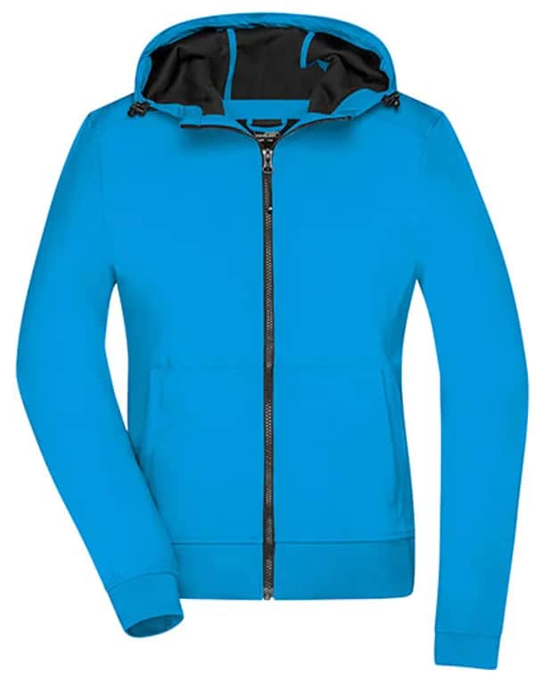 Ladies´ Hooded Softshell Jacket - Blue/Black