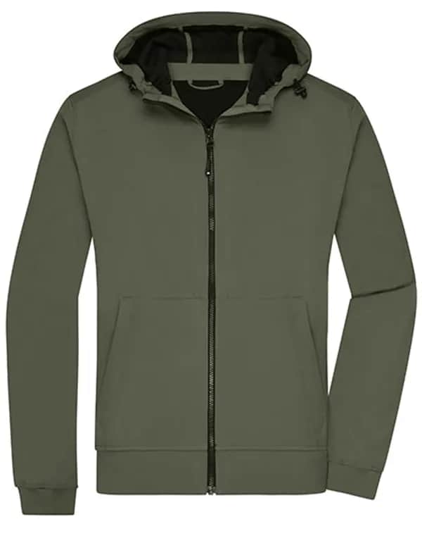 Men´s Hooded Softshell Jacket - Olive/Camouflage