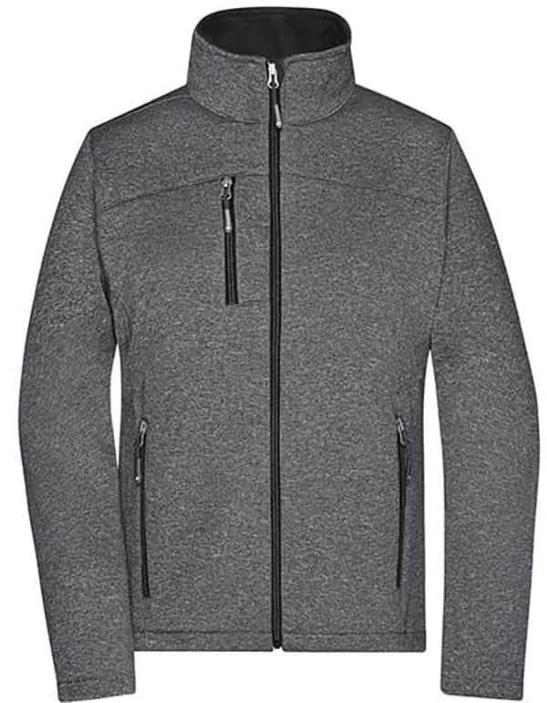 Ladies´ Softshell Jacket - Dark Melange/Black