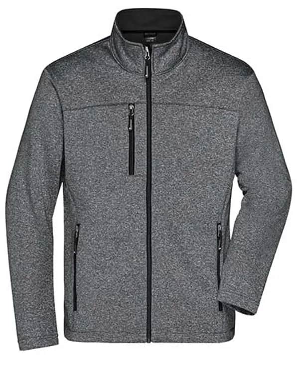 Men´s Softshell Jacket - Dark Melange/Black