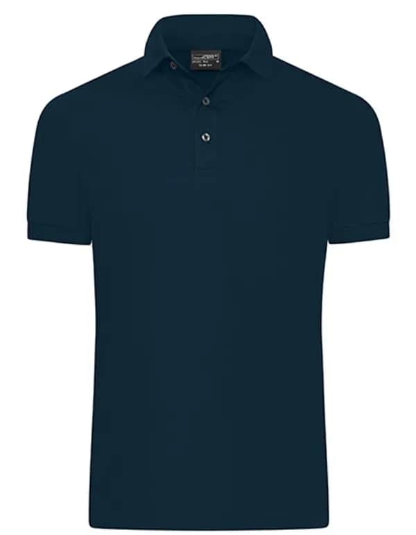 Men´s Mercerised Polo Slim Fit - Navy