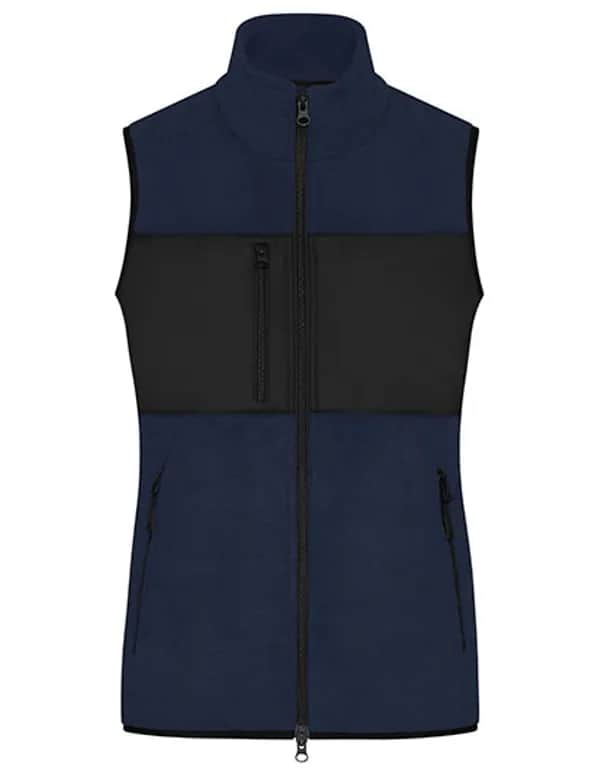 Ladies´ Fleece Vest - Navy/Black