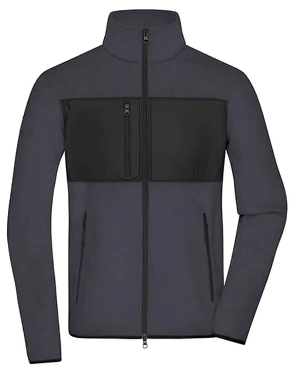 Men´s Fleece Jacket - Carbon/Black