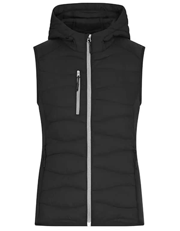 Ladies´ Hybrid Vest - Black/Black