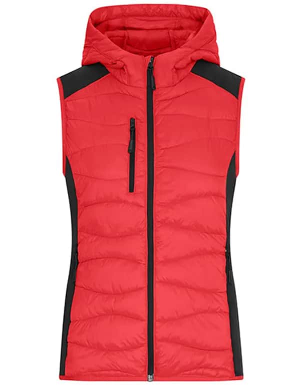 Ladies´ Hybrid Vest - Red/Black