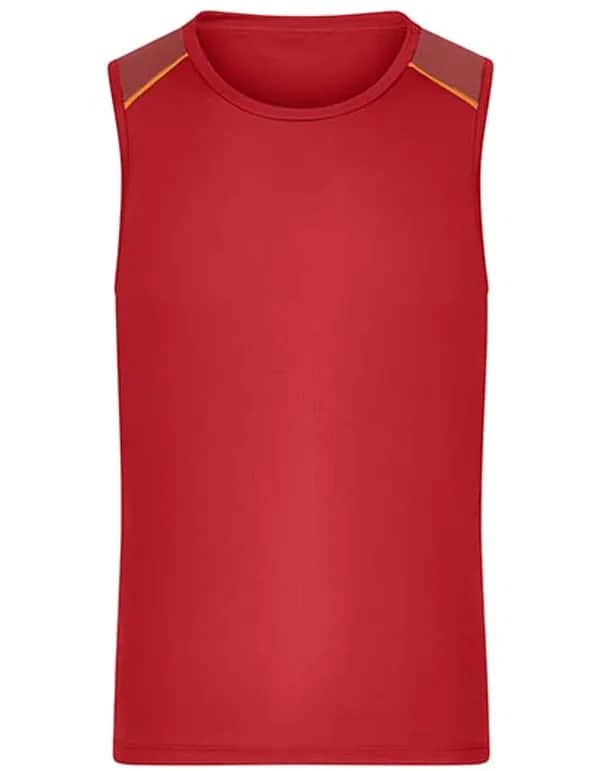 Men´s Running Tank - Spicy Orange