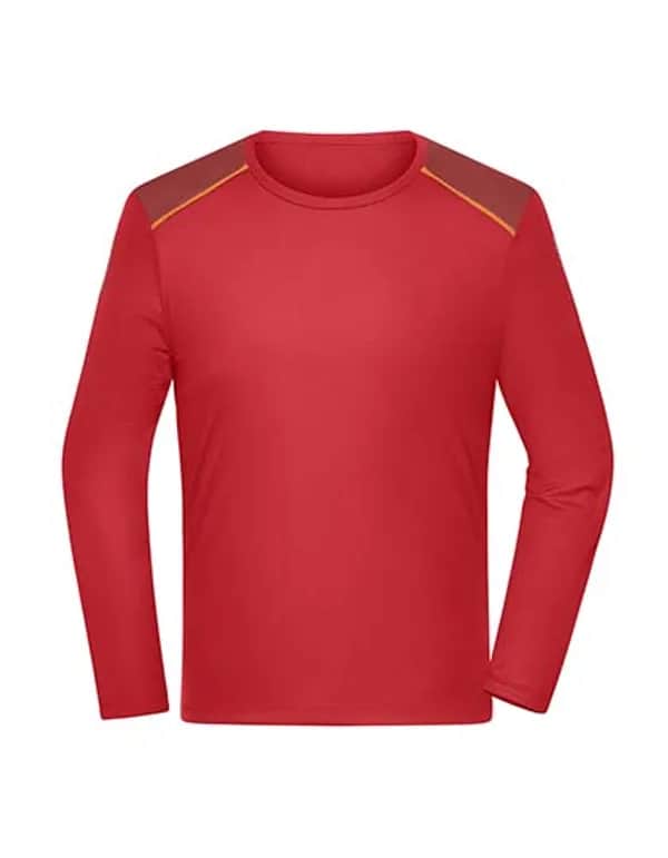 Men´s Running Shirt Longsleeve - Spicy Orange