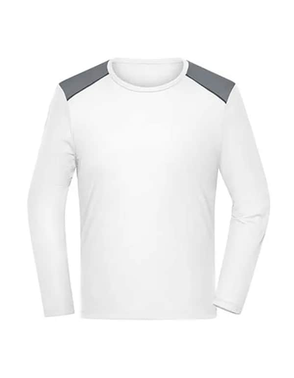 Men´s Running Shirt Longsleeve - White