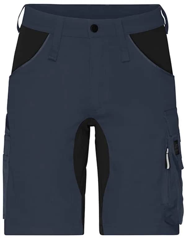 Workwear Stretch-Bermuda Slim Line - Carbon/Black