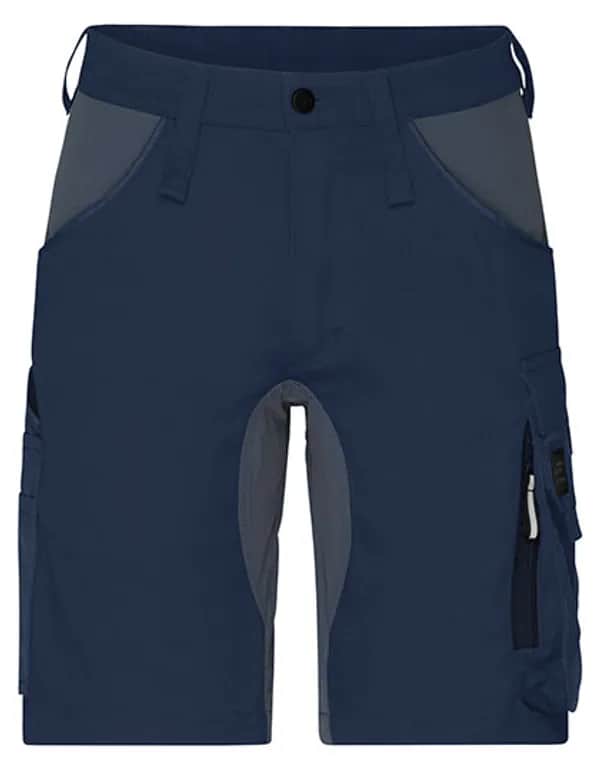 Workwear Stretch-Bermuda Slim Line - Navy/Carbon