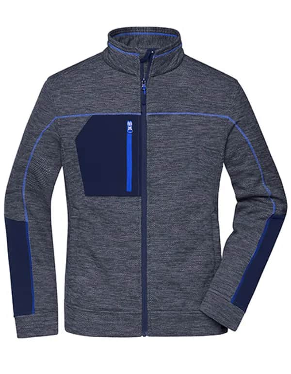 Ladies´ Structure Fleece Jacket - Navy Melange/Navy/Royal