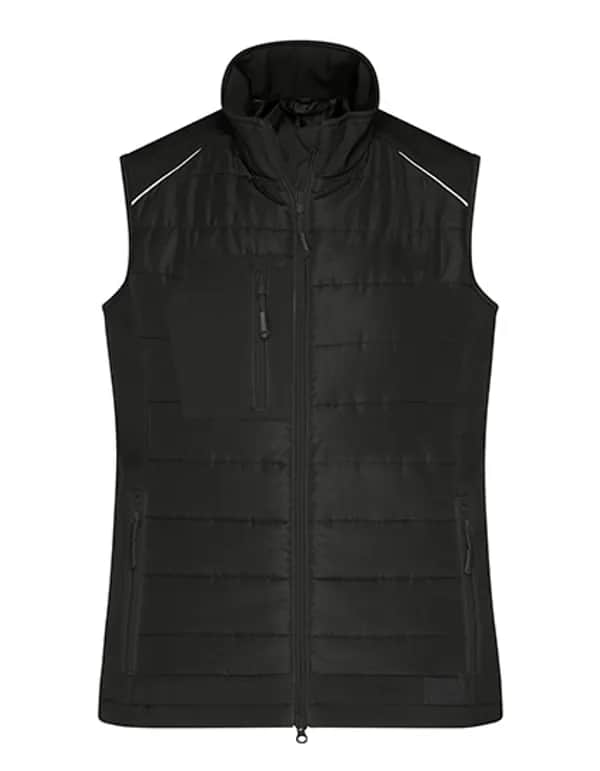 Ladies´ Hybrid Vest - Black/Black
