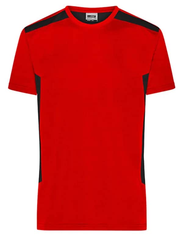 Men´s Workwear T-Shirt -STRONG- - Red/Black