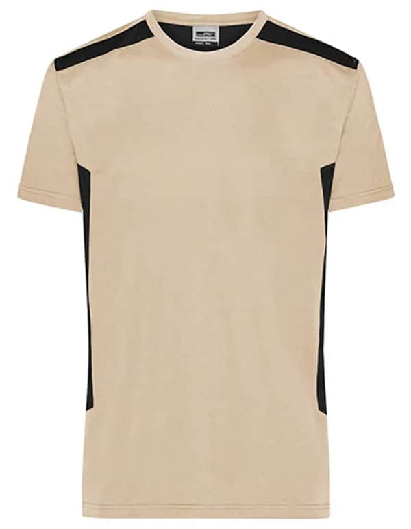 Men´s Workwear T-Shirt -STRONG- - Stone/Black