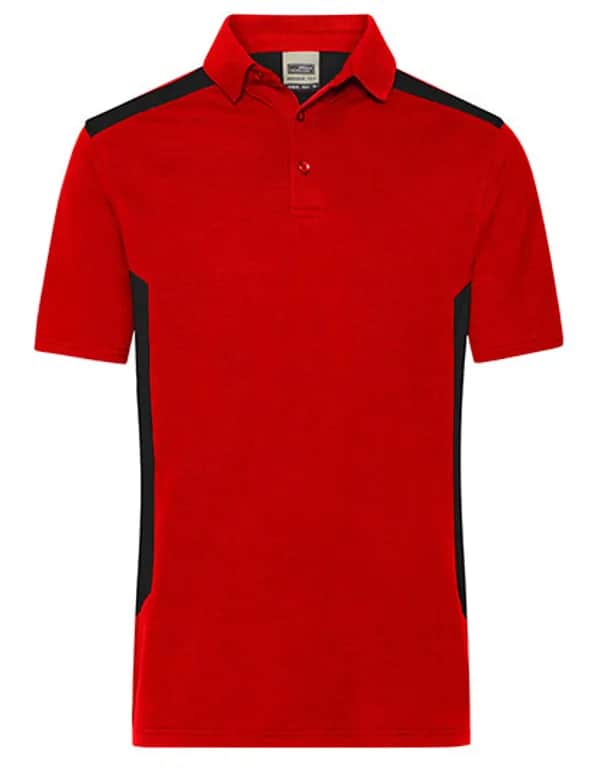Men´s Workwear Polo -STRONG- - Red/Black