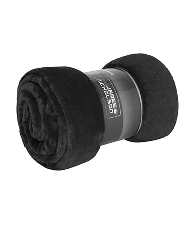 Microfibre Fleece Blanket XL - Black