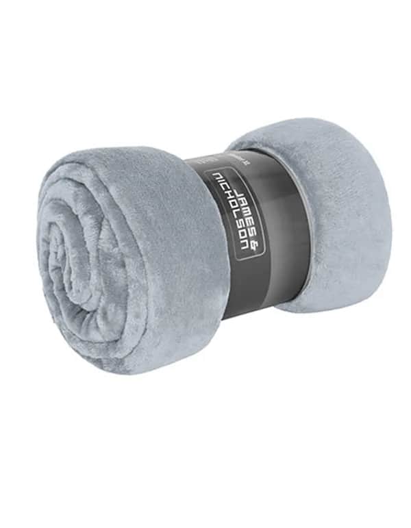 Microfibre Fleece Blanket XL - Silver (Solid)