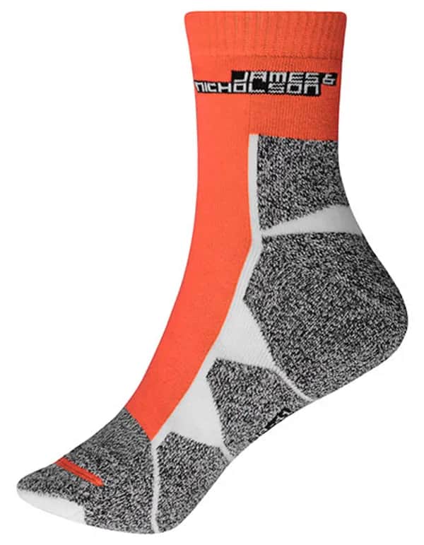 Sport Socks - Bright Orange/White