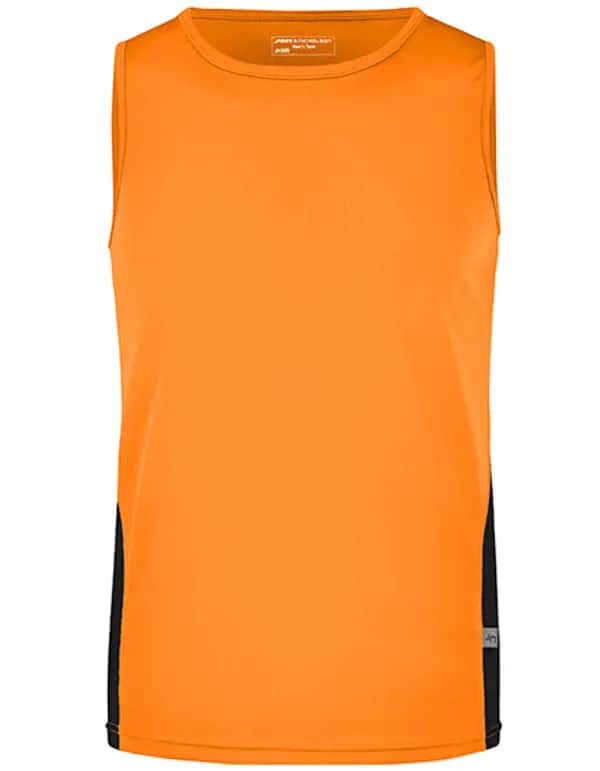 Men´s Running Tank - Orange/Black