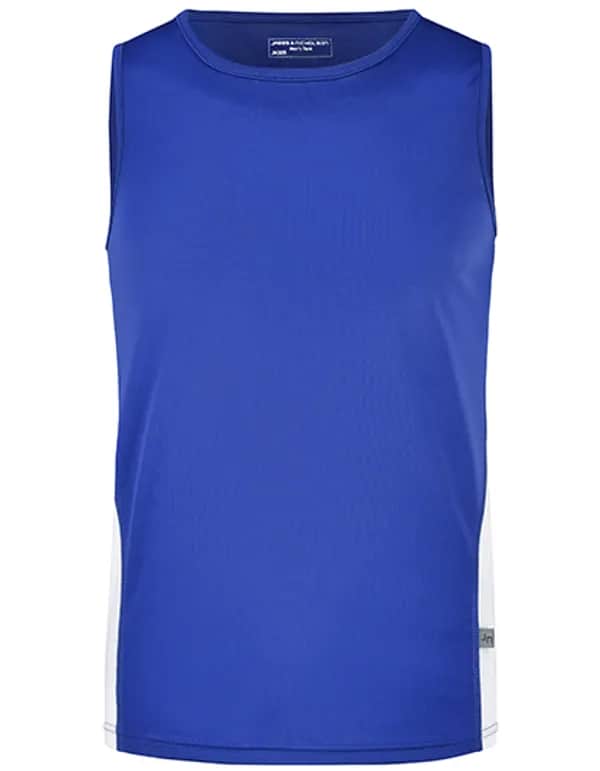 Men´s Running Tank - Royal/White
