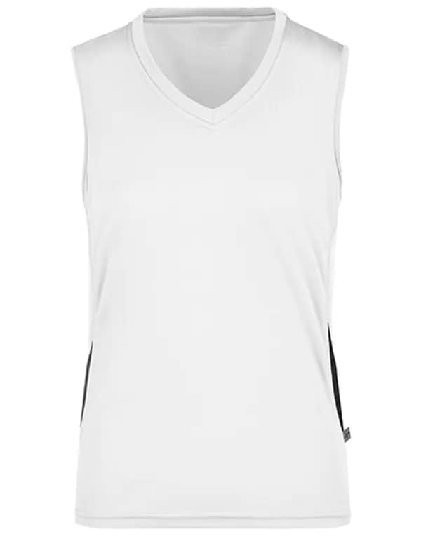 Ladies´ Running Tank - White/Black
