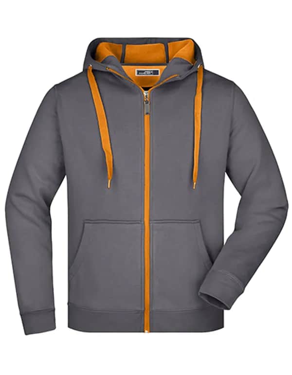 Men´s Doubleface Jacket - Carbon/Orange