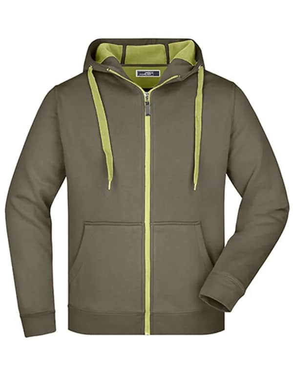 Men´s Doubleface Jacket - Olive/Lime (Light) Green