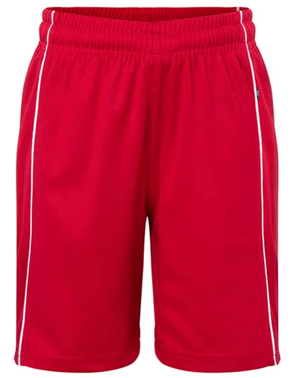 Junior Basic Team Shorts - Red/White