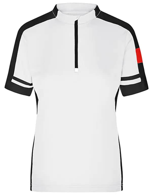 Ladies´ Bike-T Half Zip - White