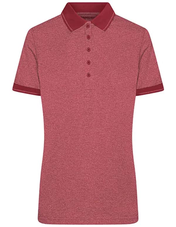 Ladies´ Heather Polo - Wine Melange/Wine