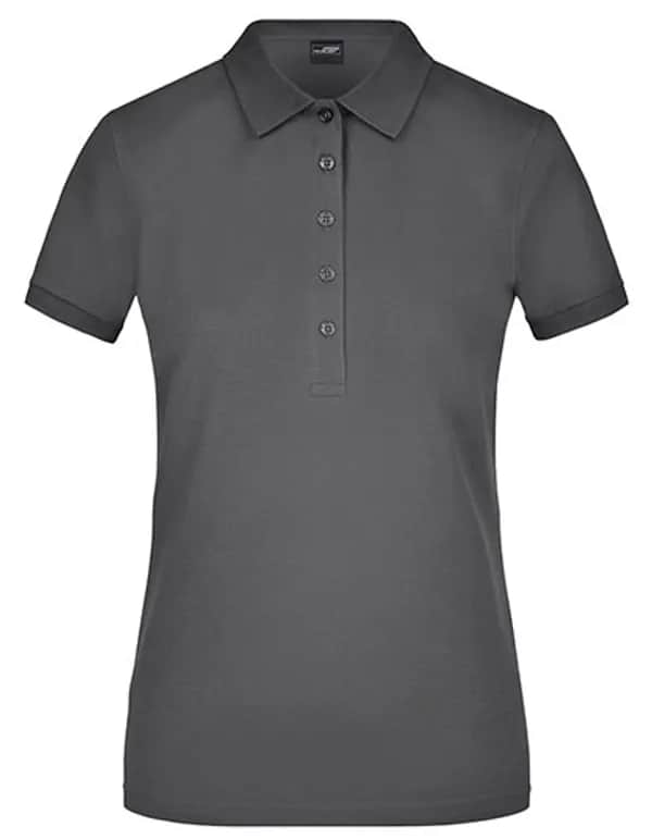 Ladies´ Elastic Polo Piqué - Graphite (Solid)