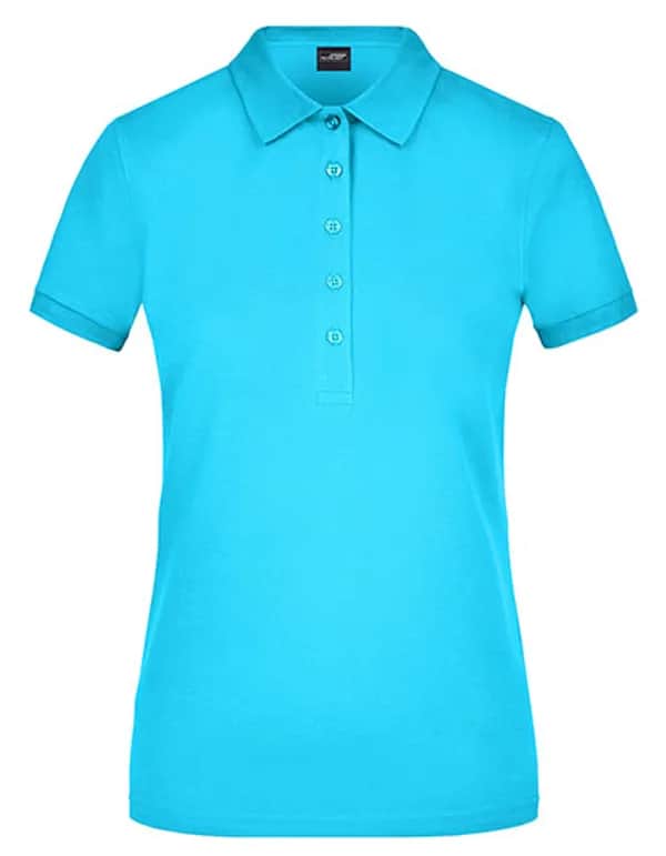 Ladies´ Elastic Polo Piqué - Turquoise
