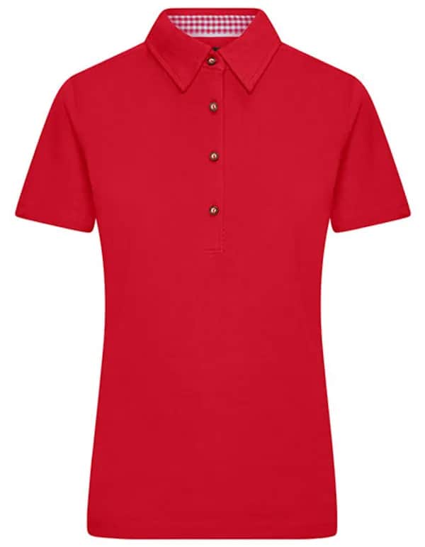 Ladies´ Traditional Polo - Red/Red/White