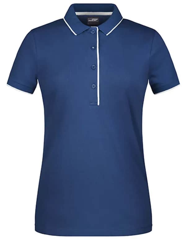 Ladies´ Polo Stripe - Navy/White