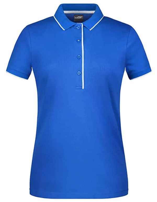 Ladies´ Polo Stripe - Royal/White