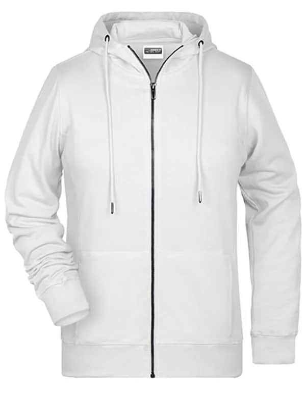 Ladies´ Zip-Hoody - White