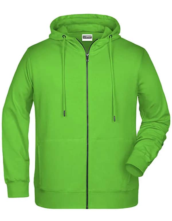 Men´s Zip-Hoody - Lime Green