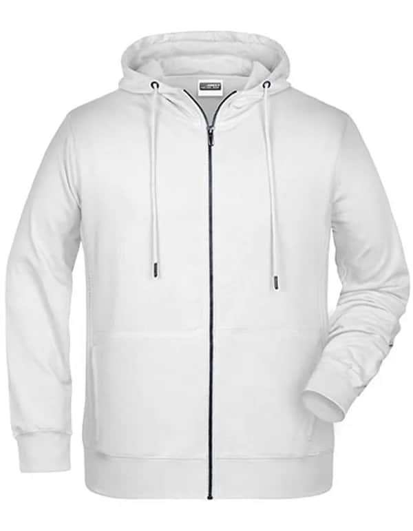 Men´s Zip-Hoody - White