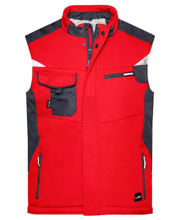 Craftsmen Softshell Vest -STRONG- - Red/Black