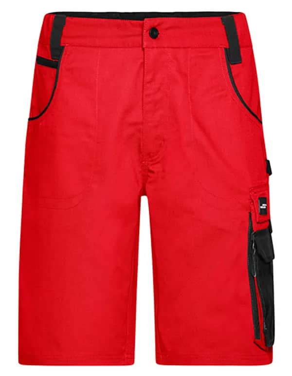 Workwear Bermudas -STRONG- - Red/Black