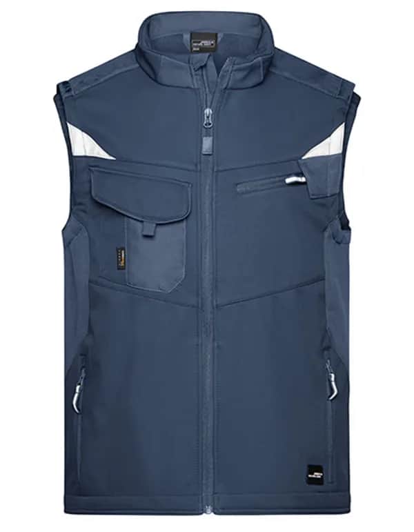 Workwear Softshell Vest -STRONG- - Navy/Navy