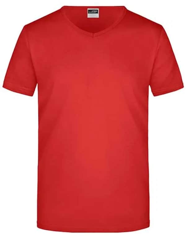 Men´s Slim Fit V-T - Red
