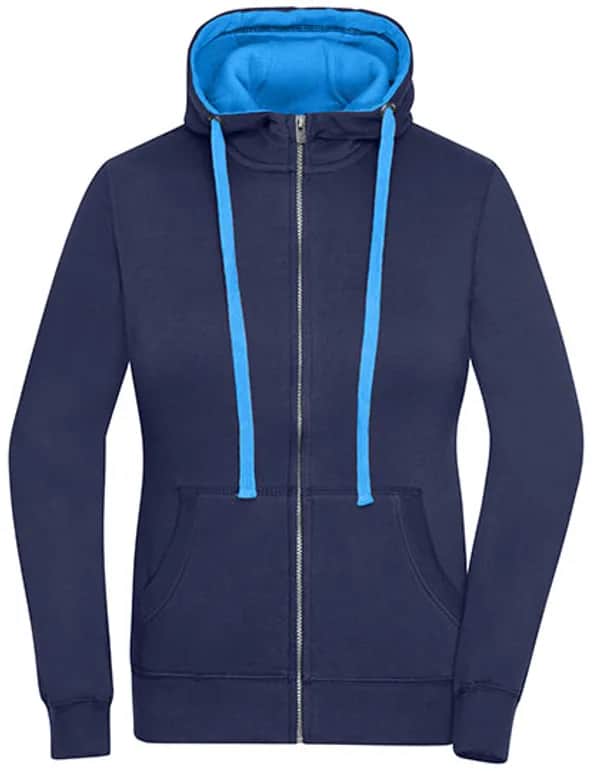 Ladies´ Lifestyle Zip-Hoody - Navy/Cobalt
