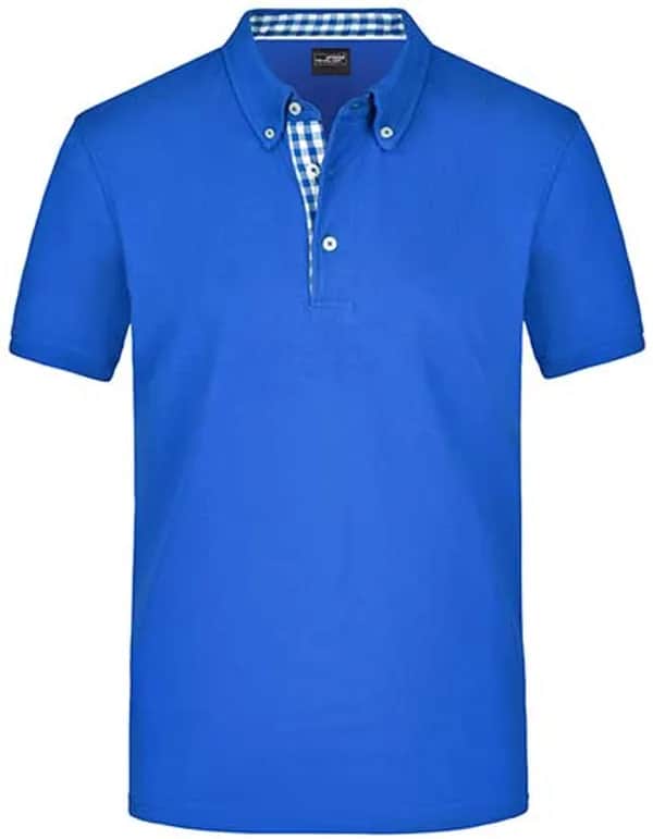 Men´s Plain Polo - Royal/Royal/White
