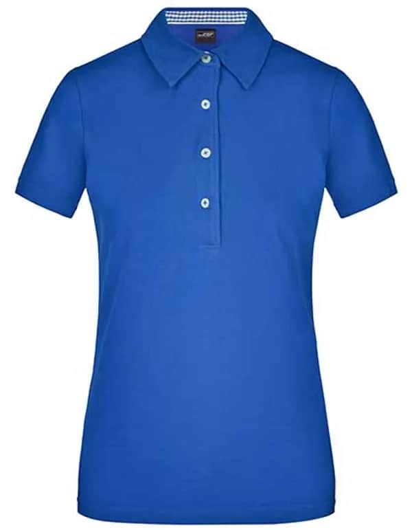 Ladies´ Plain Polo - Royal/Royal/White