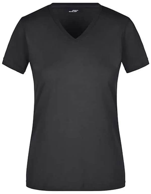 Ladies´ Slim Fit V-T - Black