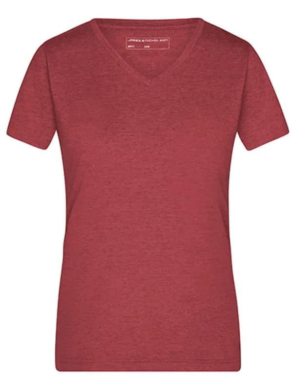 Ladies´ Heather T-Shirt - Wine Melange