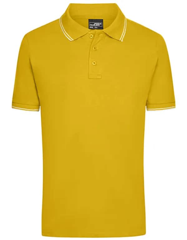 Men´s Polo - Sun Yellow/White