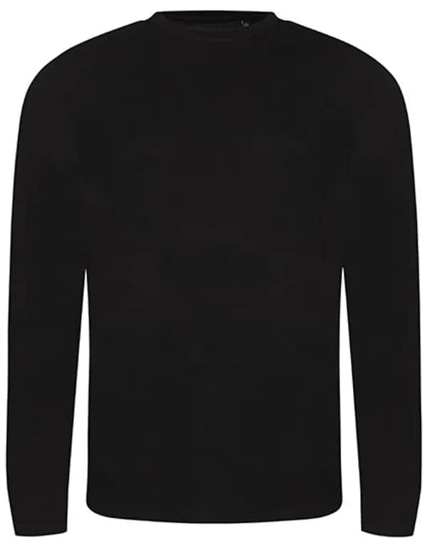 Long Sleeve Tri-Blend T - Solid Black