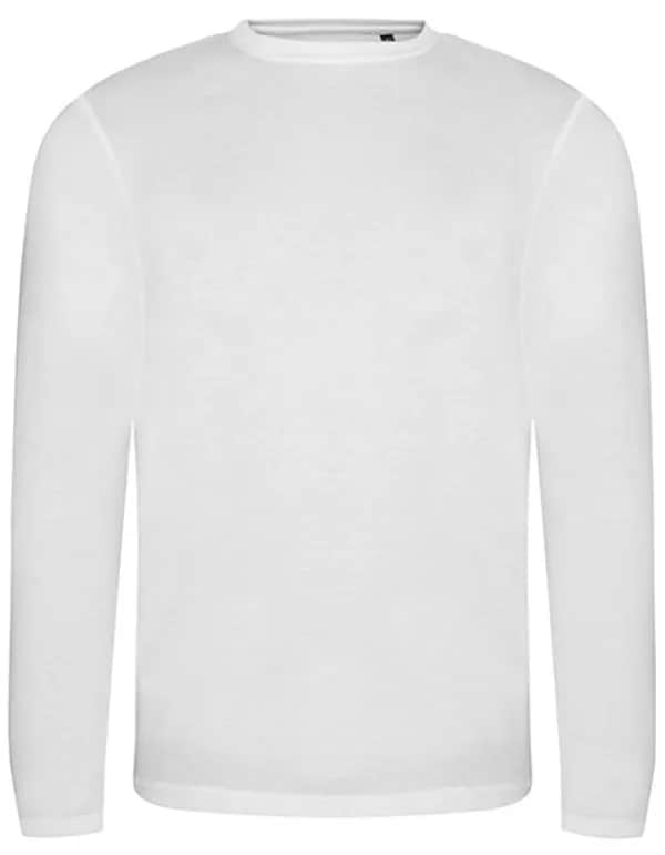 Long Sleeve Tri-Blend T - Solid White